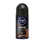 Promo Harga Nivea Men Deo Roll On Deep Black Charcoal Espresso 50 ml - Hypermart