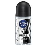 Promo Harga Nivea Men Deo Roll On Black & White Invisible Original 50 ml - Hypermart